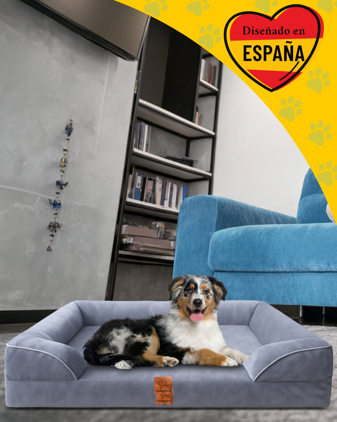 Cama Ortopédica Aterciopelada