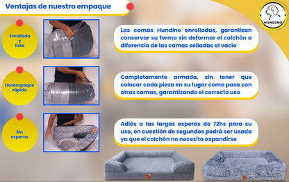 Cama ortopédica Aterciopelada