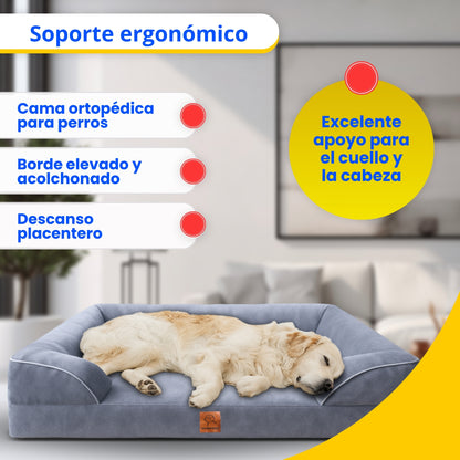 Cama ortopédica Aterciopelada