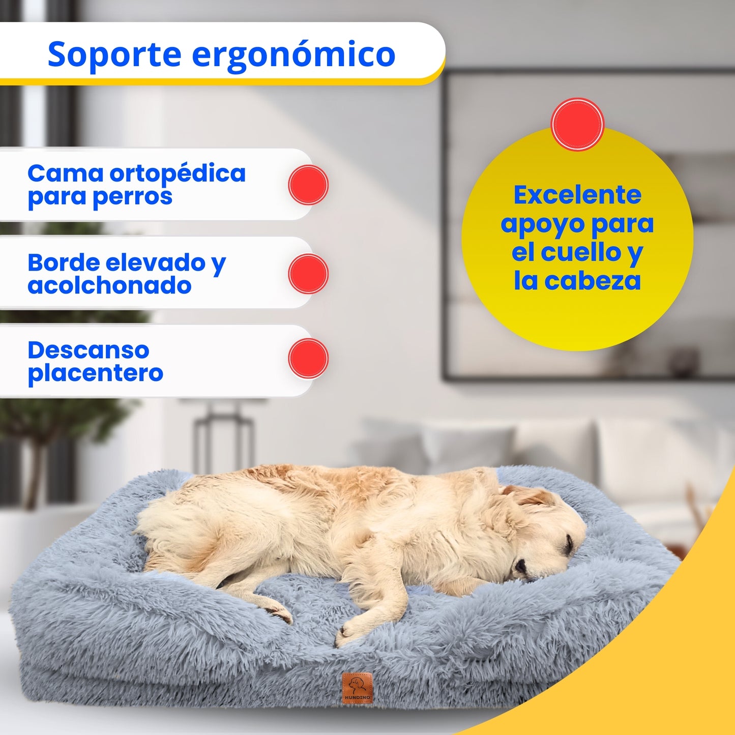 Cama ortopédica Afelpada al vacío