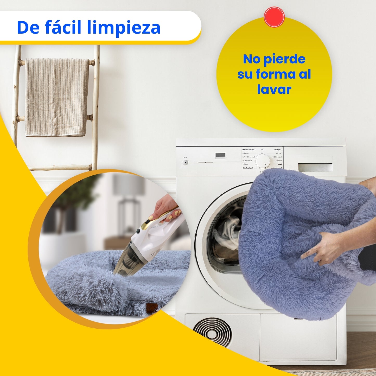 Cama ortopédica Afelpada al vacío