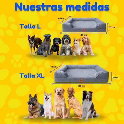 Cama ortopédica Aterciopelada